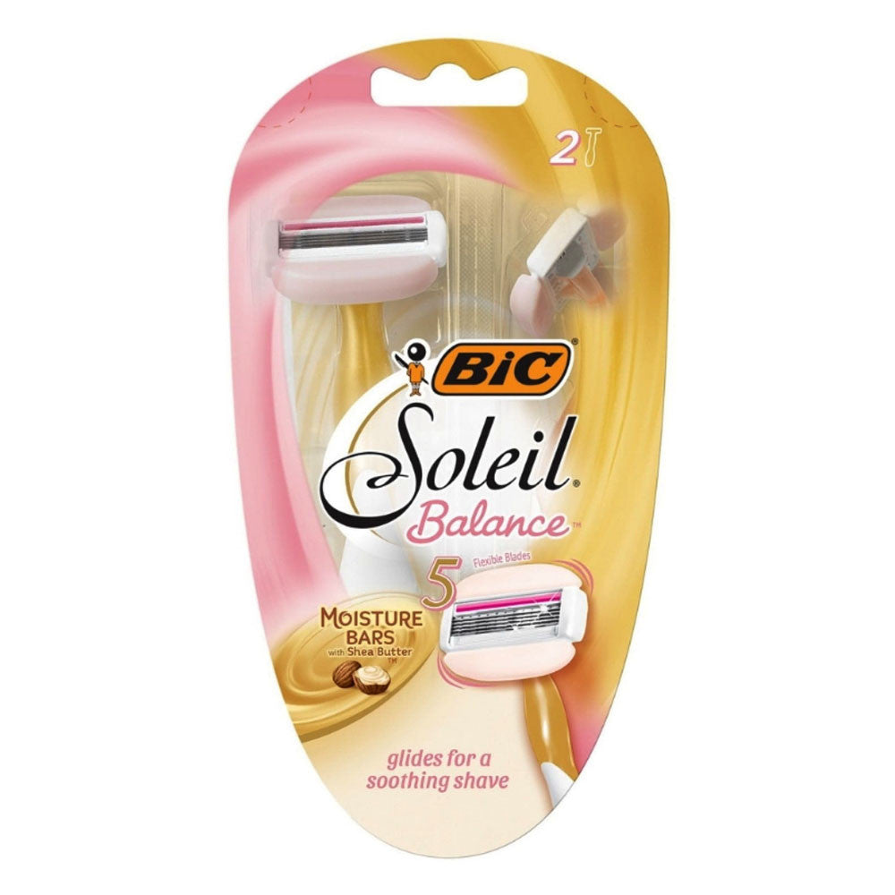 BiC Soleil Balance with Shea Butter Womens Disposable Razors, 2 Ea